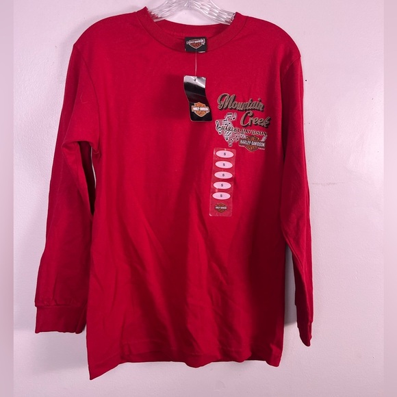 NWT Harley Davidson Mtn Creek Moonshine tee size small Red Printed Georgia - Picture 1 of 4
